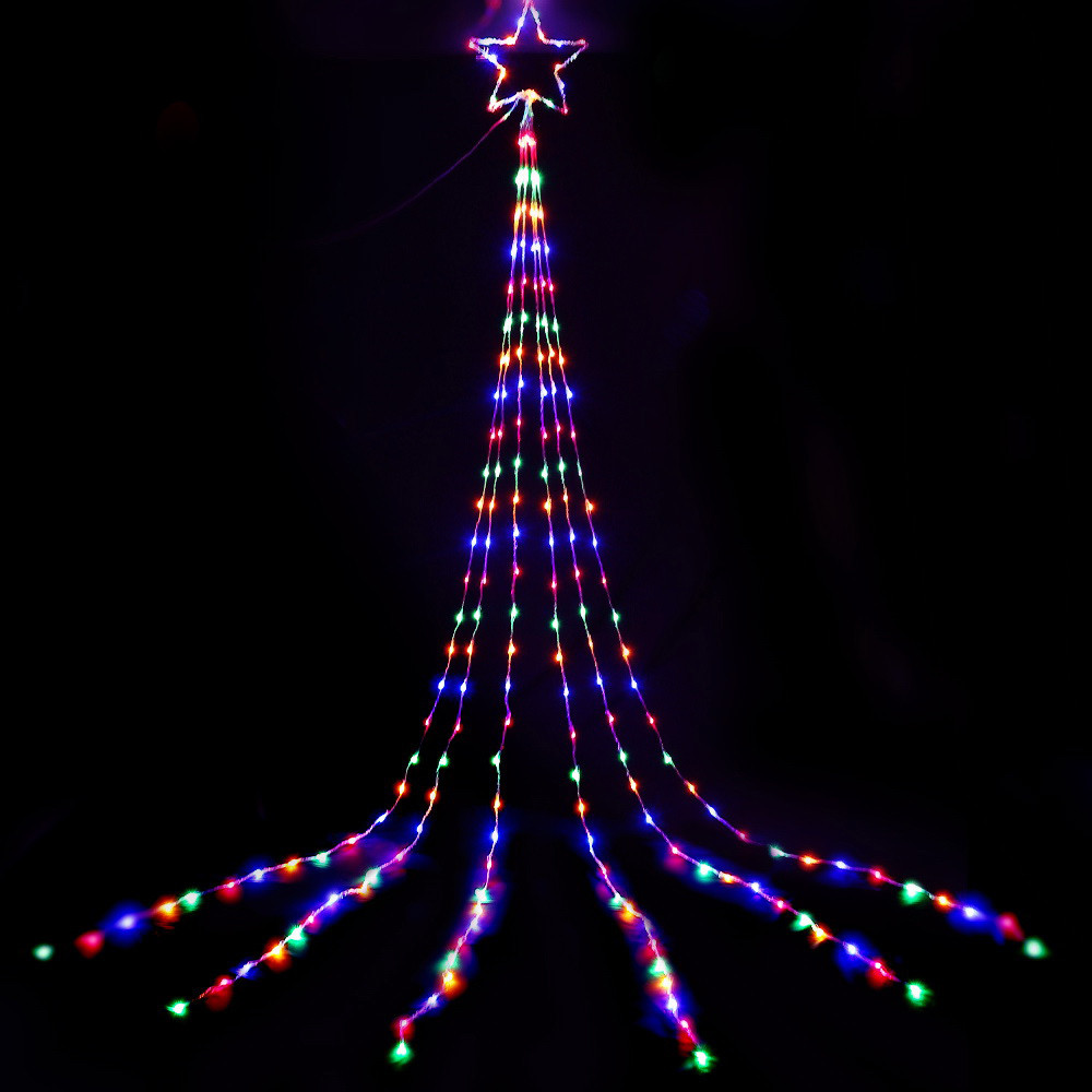 Jingle Jollys 5M Christmas String Lights 320 LED Fairy Curtain Light Solar Power
